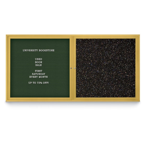 Corkboard, Cobalt Accent/Bronze, 72"x48"
